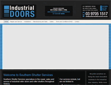 Tablet Screenshot of industrialrollerdoors.com.au